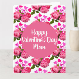 Valentine für Rose der Mama und Herzgruß Karte