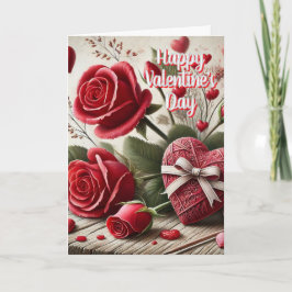 Valentine für Rose der Mama und Herzgrußkarte Karte
