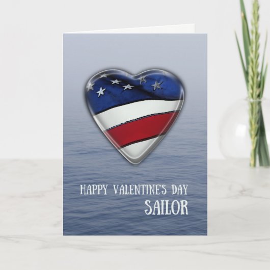 Valentine für Sailor Patriotic Feiertagskarte (Vorderseite)