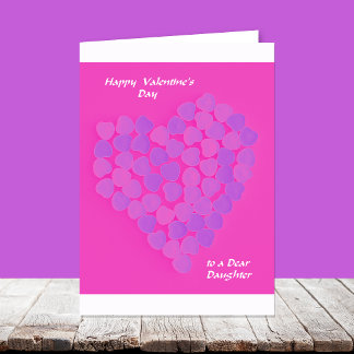 Valentine für Tochter — Valentine Candy Feiertagskarte