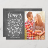 Valentine Future Herr und Frau Foto Save the Date (Vorne/Hinten)