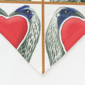 Valentine Game Chickens Fleecedecke (Ecke)