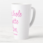 Valentine ganz Latte Liebe Hot Pink Milchtasse (Rechte Ecke)