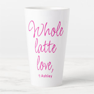 Valentine ganz Latte Liebe Hot Pink Milchtasse