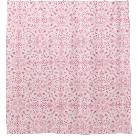 Valentine Garden Mandala Duschvorhang (Vorderseite)