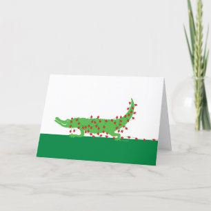 Valentine Gator Feiertagskarte