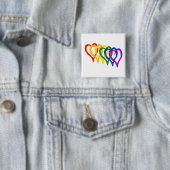 Valentine Gay Pride Rainbow Lagen Herz Button (Beispiel)