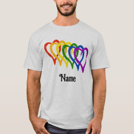 Valentine Gay Pride Regenbogenfarben - individuell T-Shirt