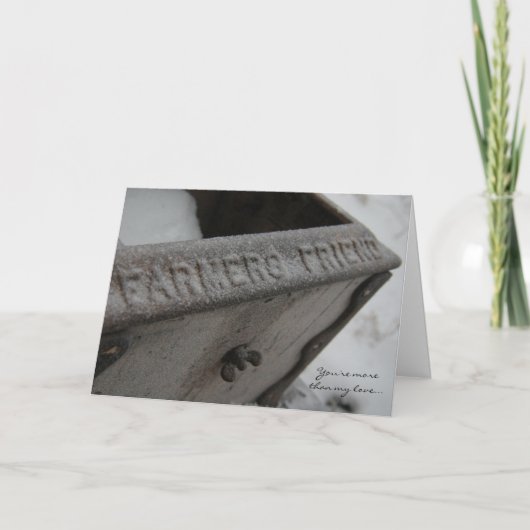 Valentine/Geburtstagskarte — Freund des Bauern Feiertagskarte (Vorderseite)