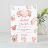 Valentine Geburtstagsparty Einladung (Stehend Vorderseite)