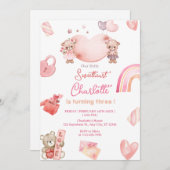 Valentine Geburtstagsparty Einladung (Vorne/Hinten)