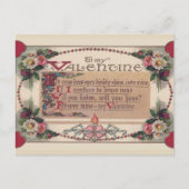 Valentine Geem Feiertagspostkarte (Vorderseite)