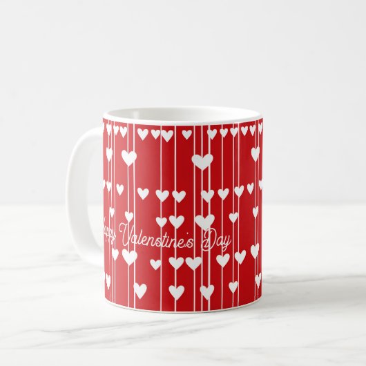 Valentine Geringste Liebe minimalis Kaffeetasse (Vorderseite Links)