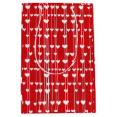 Valentine Geringste Liebe minimalis Mittlere Geschenktüte (Vorderseite)