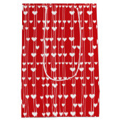 Valentine Geringste Liebe minimalis Mittlere Geschenktüte (Rückseite)