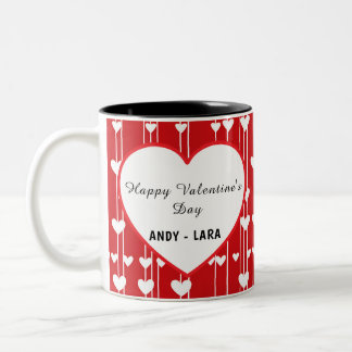 Valentine Geringste Liebe minimalis Zweifarbige Tasse
