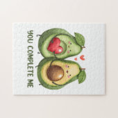 Valentine Geschenk Avocado Sie abgeschlossen Puzzle (Horizontal)