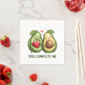 Valentine Geschenk Avocado Sie abgeschlossen Serviette (Beispiel)
