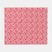 Valentine Geschenk Herz im Herzen Fleecedecke (Vorderseite (Horizontal))