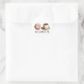 Valentine-Geschenk-Kaffee, den Sie abschließen Runder Aufkleber (Tasche)