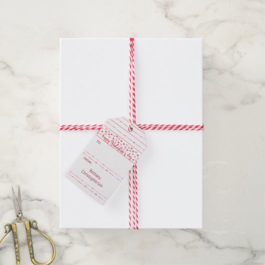 Valentine Geschenkanhänger (Mit Garn)