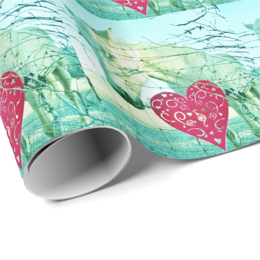 Valentine Geschenkpapier (Rolleneckpunkt)