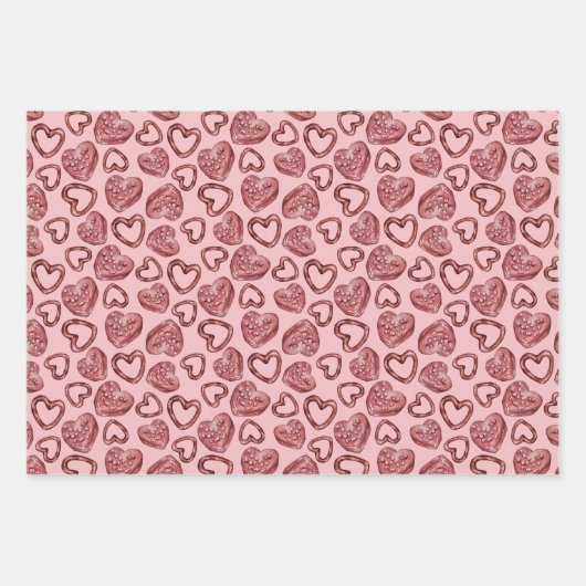 Valentine Geschenkpapier Set (Vorderseite 2)