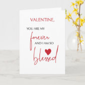 Valentine Gesegnet ewig Liebe Religiöse Minimal Karte (Gelbe Blume)