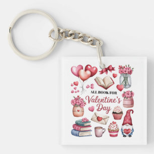 Valentine Gift Alles Buch für Valentinstag Schlüsselanhänger