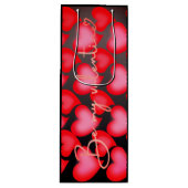 Valentine Gift Bag - Herz Geschenktüte Für Weinflaschen (Vorderseite)