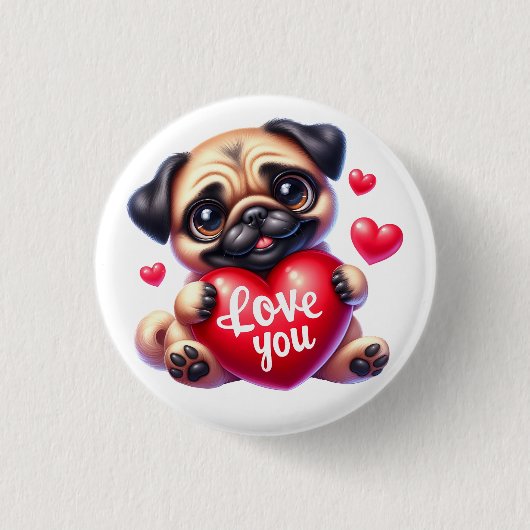 Valentine Gift - Boxer Bliss \ Button (Vorderseite)