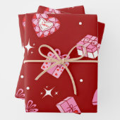 Valentine Gift Boxes Wrapping Paper – Romantic Geschenkpapier Set (Beispiel)
