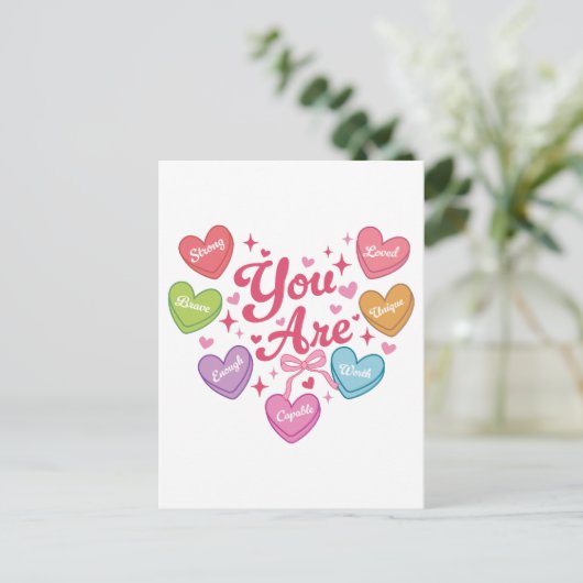 Valentine Gift | Du bist meine Liebe Postkarte (Stehend Vorderseite)