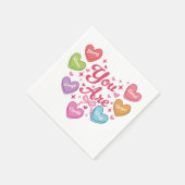 Valentine Gift | Du bist meine Liebe Serviette (Ecke)