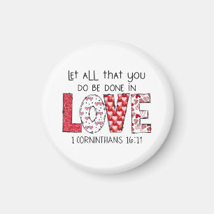 Valentine Gift Gott sagt, du bist die Liebe des Magnet