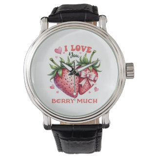 Valentine Gift | Ich Liebe Sie Berry viel Armbanduhr