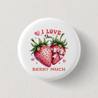 Valentine Gift | Ich Liebe Sie Berry viel Button