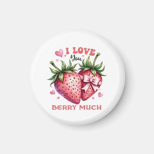 Valentine Gift | Ich Liebe Sie Berry viel Magnet (Vorne)