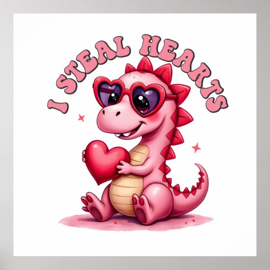 Valentine Gift | Ich stehle Herz Poster (Vorne)