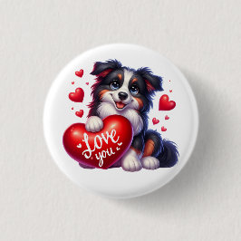 Valentine Gift - Lassie Legacy Collie Button