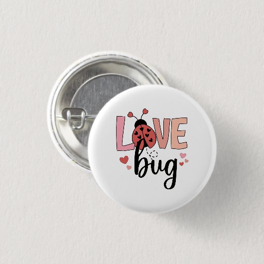 Valentine Gift | Liebe Bug Button (Vorne & Hinten)