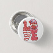 Valentine Gift | LIEBE Gnome Button (Vorne & Hinten)
