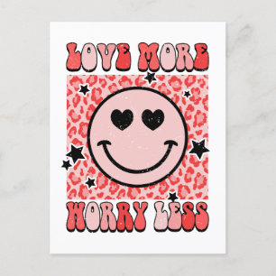 Valentine Gift Liebe macht sich weniger Sorgen Postkarte