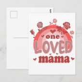 Valentine Gift | One Love Mama Postkarte (Vorne/Hinten)