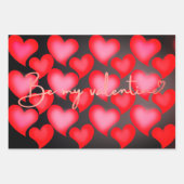 Valentine Gift Wrapping Geschenkpapier Set (Vorderseite)