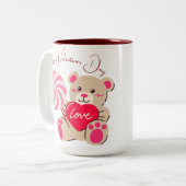 Valentine Gift Zweifarbige Tasse (Vorderseite Links)