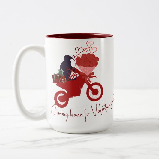 Valentine gift zweifarbige tasse (Links)