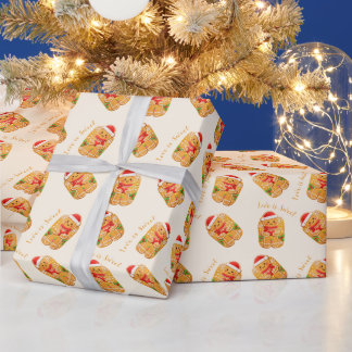 Valentine Gingerbread man Geschenkpapier