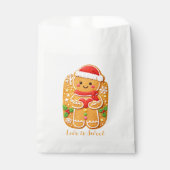 Valentine Gingerbread man Geschenktütchen (Vorderseite)
