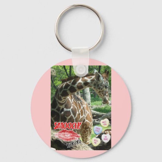 Valentine Giraffe Schlüsselanhänger (Vorderseite)